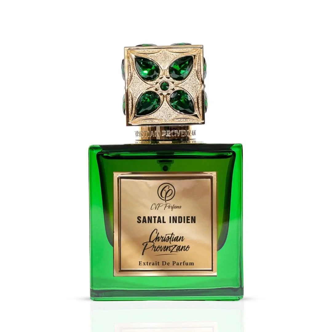 Christian Provenzano Santal Indien Extrait de Parfum 100 ml – glass bottle with gold accents