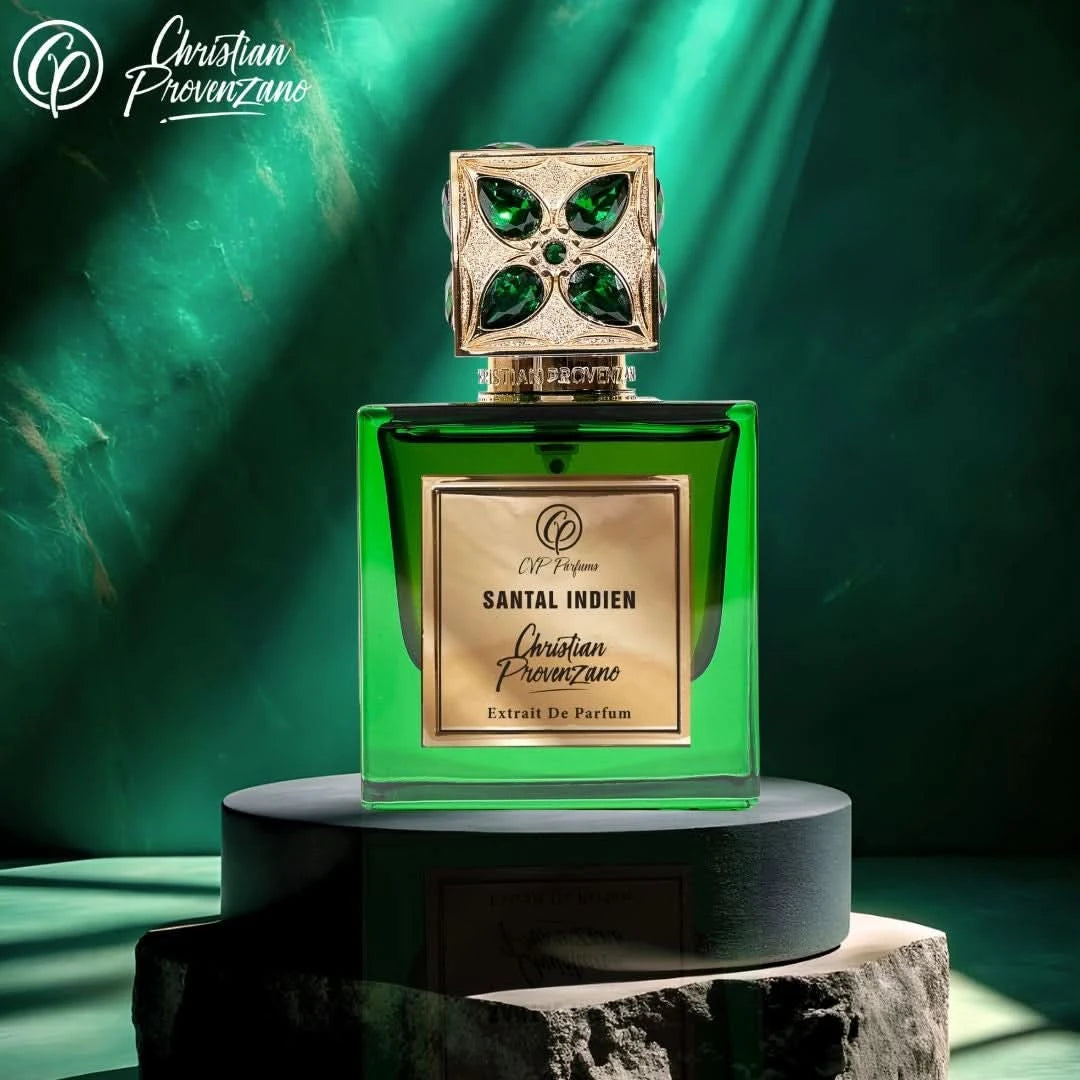 Christian Provenzano Santal Indien Extrait de Parfum 100 ml – bottle with golden accents, image 6