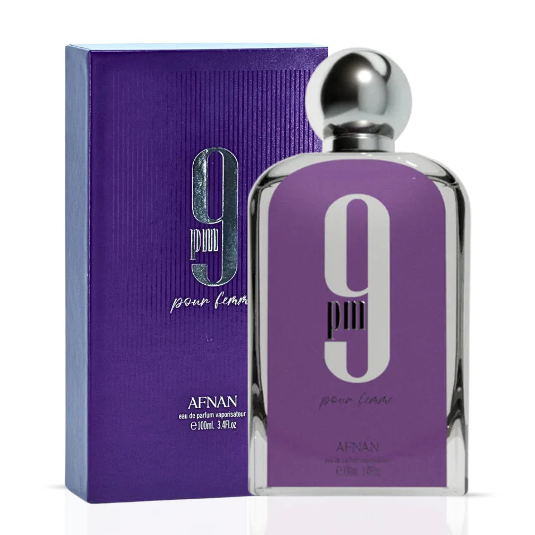 Afnan 9PM Rebel Night Out Eau De Parfum spray 100ml bottle from the Collection, featuring a sleek design and elegant fragrance.