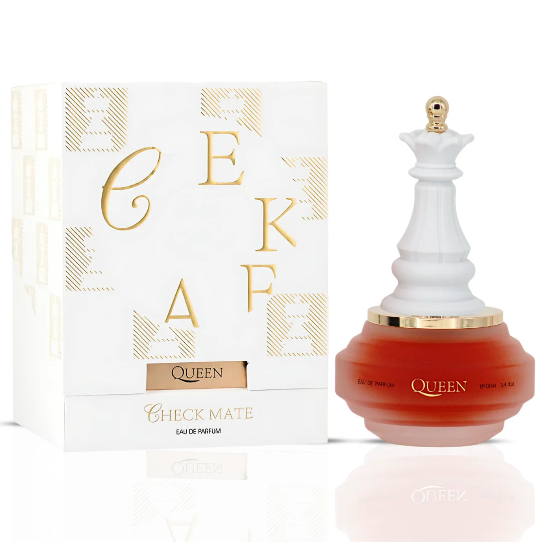 Armaf Checkmate White Knight & Queen Eau de Parfum bundle, 100ml spray bottles, featuring elegant packaging and fragrance details