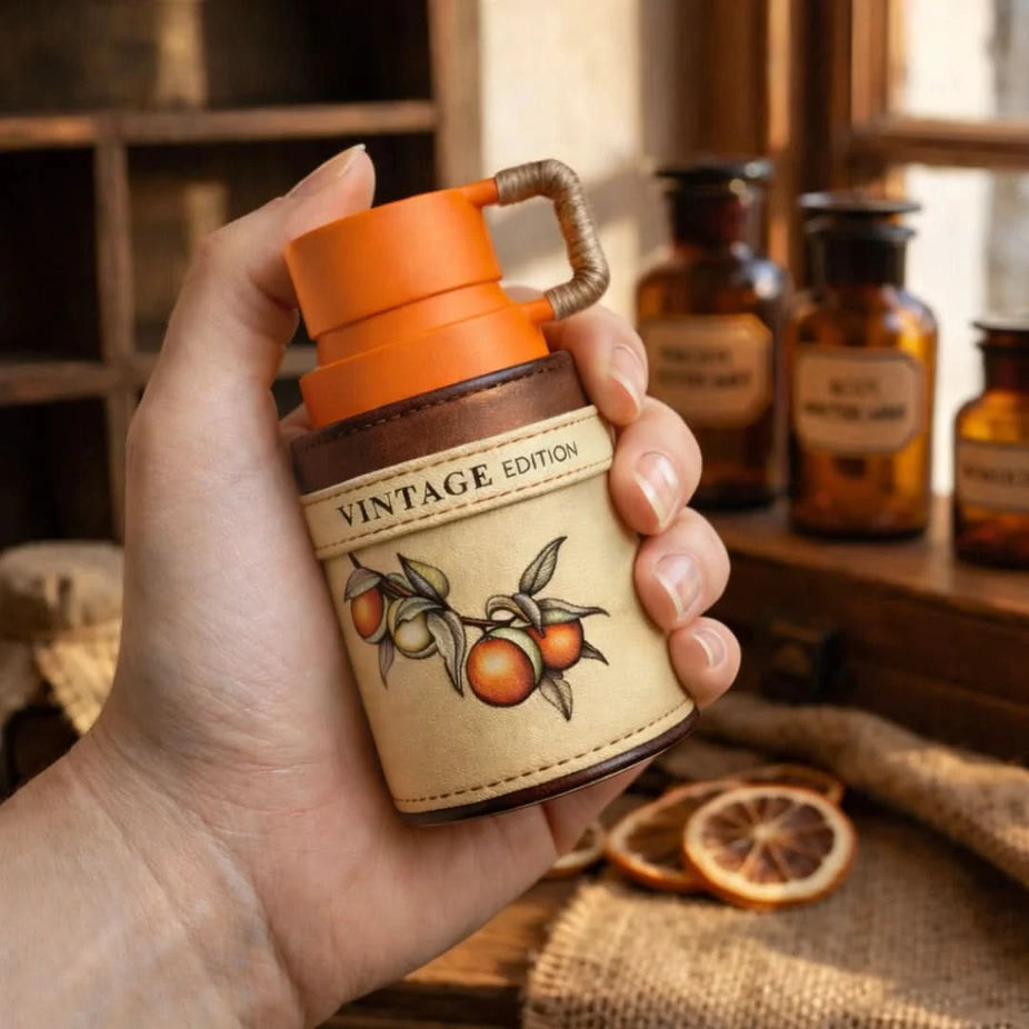 Odyssey Mandarin Sky Vintage Edition Eau de Parfum spray by Armaf, 100ml bottle with elegant packaging.