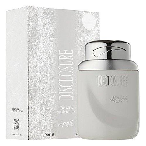 Disclosure White for Men EDT- 100 ML (3.4 oz) by Sapil (BOTTLE WITH VELVET POUCH) - Intense oud