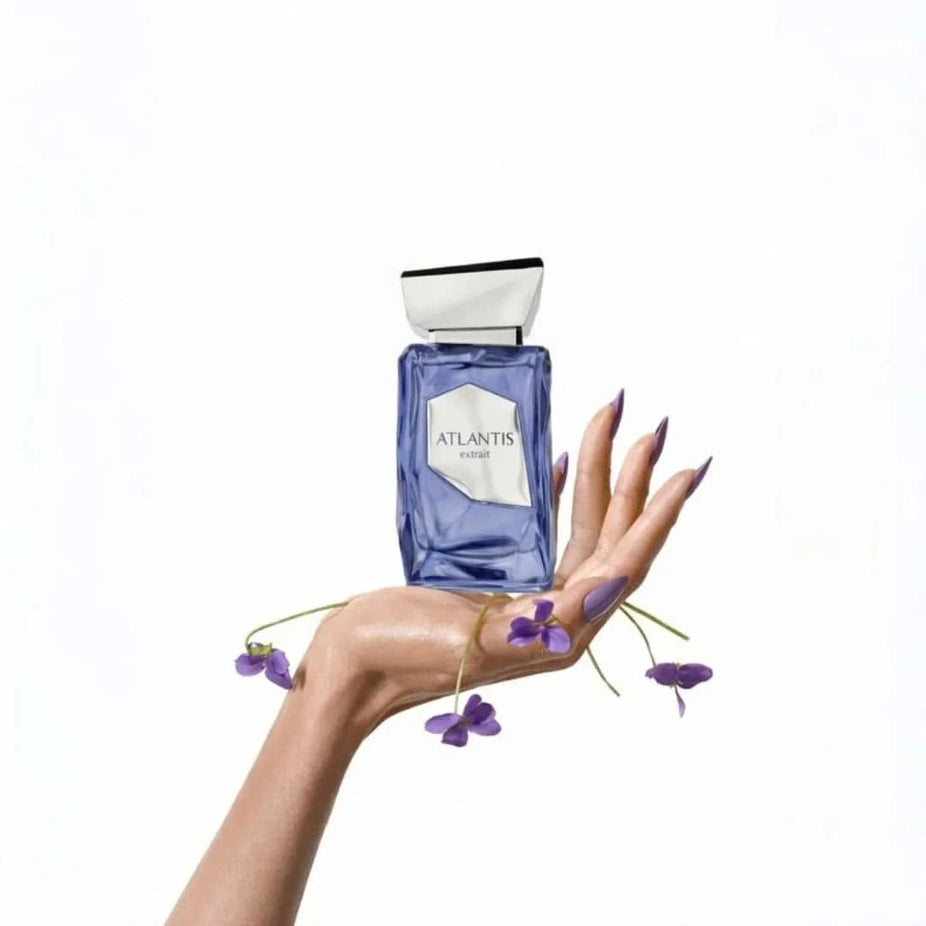 French Avenue Atlantis Extrait de Parfum spray 100ml, elegant bottle of French Avenue EDP fragrance with a sleek design.
