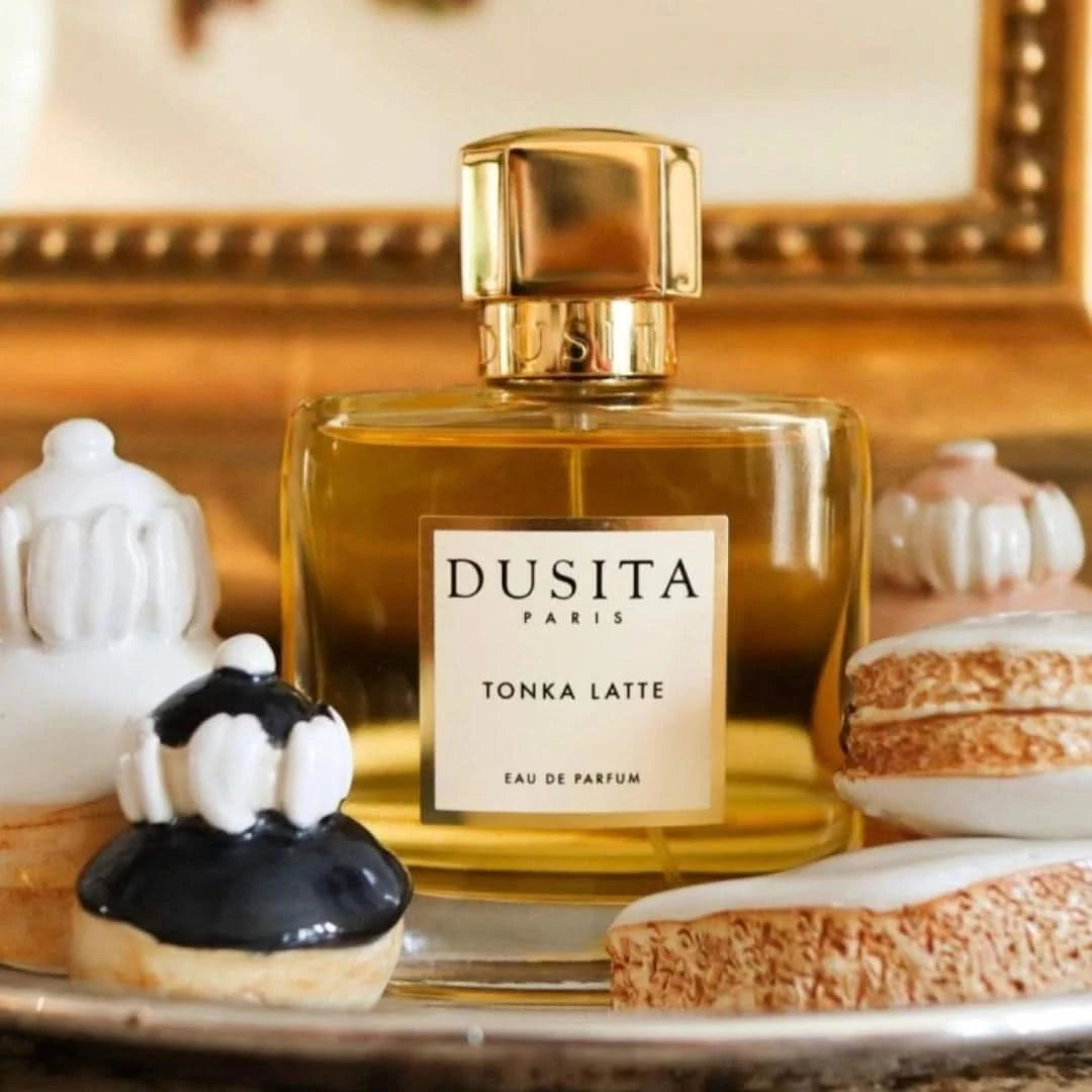 Dusita Paris Tonka Latte Eau de Parfum spray, 100ml bottle with elegant packaging and a luxurious fragrance design.