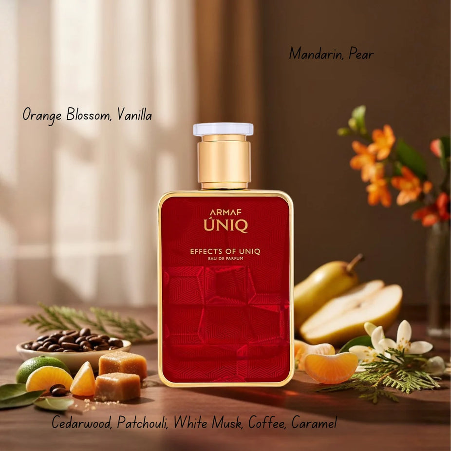 Armaf Uniq & Uniq Oud Forever Eau De Parfum bundle, 100ml each, featuring sleek perfume bottles with elegant designs.