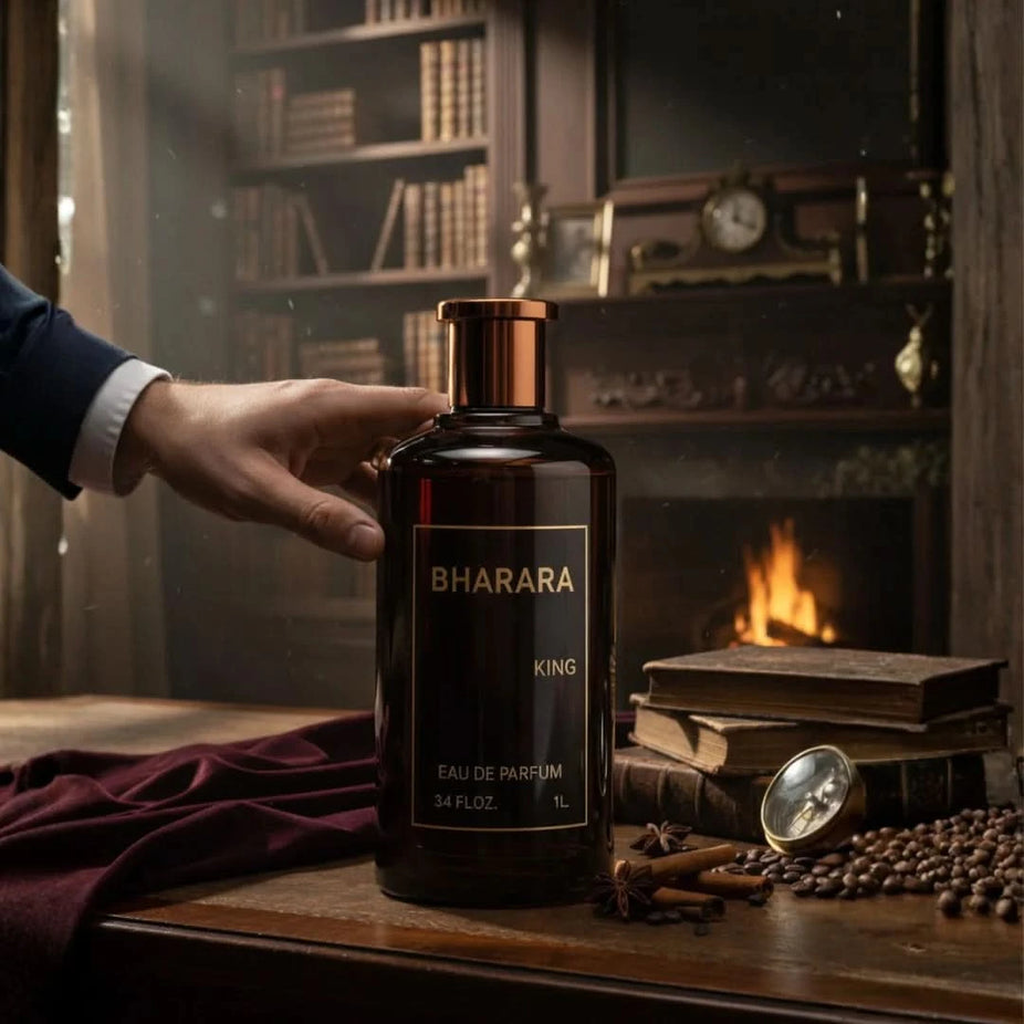 Bharara King Eau de Parfum spray 1000ml bottle, luxurious fragrance with elegant packaging, by BHARARA.