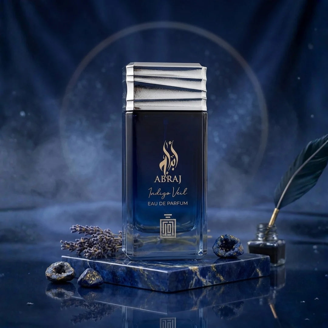Abraj Indigo Veil Eau De Parfum Spray 100ml (3.4 oz) By Aura Fragrances - Intense Oud