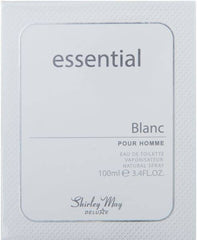 Essential Blanc Men EDT-100 ML by Shirley May (WITH POUCH) - Intense oud