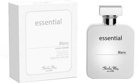 Essential Blanc Men EDT-100 ML by Shirley May (WITH POUCH) - Intense oud