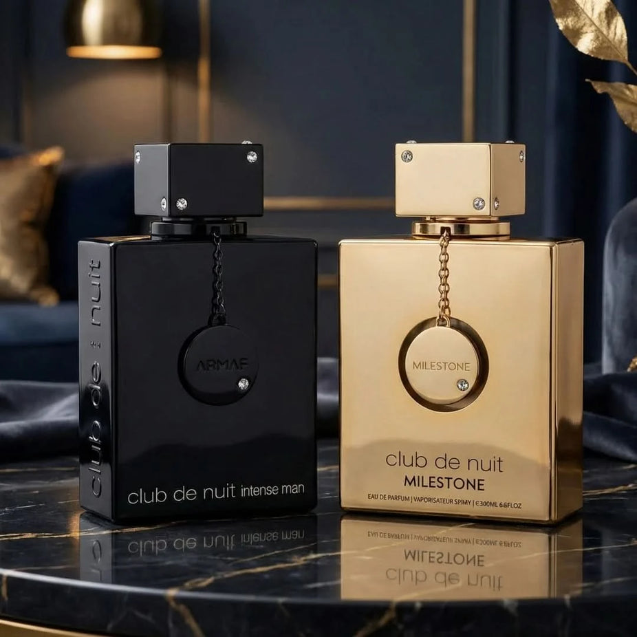 Armaf Club De Nuit Intense Man and Milestone Eau de Parfum Spray bundle, 200ML, featuring sleek bottles and modern design