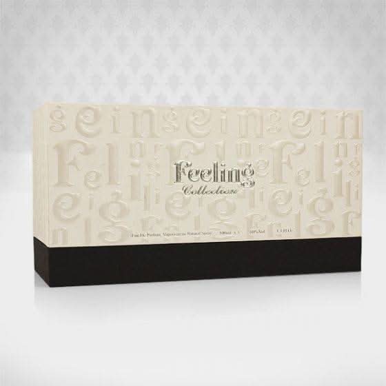 Arabian Oud Feeling Collection perfume gift set with three 100ml bottles, featuring elegant bottles and luxurious fragrance presentation.
