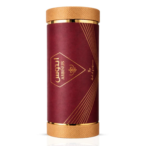 Aabinus Eau de Parfum spray bottle by Ard Al Zaafaran, 100ml, with an elegant glass bottle and decorative cap.