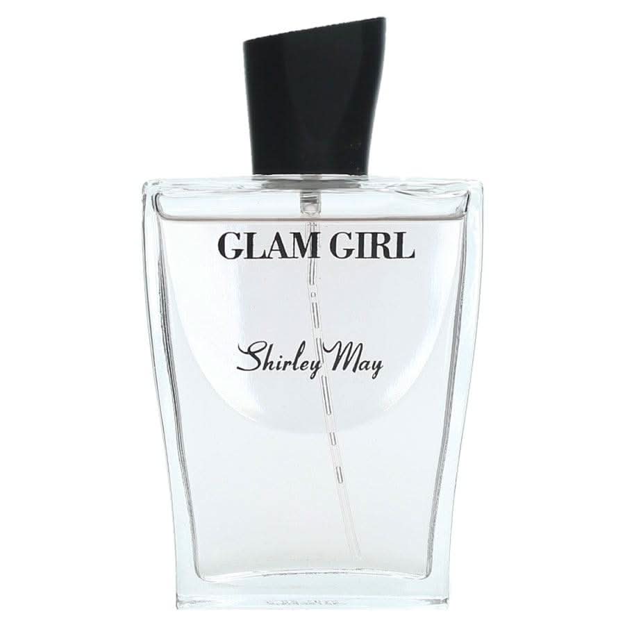 Shirley May Glam Girl for Women EDT 100ml bottle with matching pouch, floral and fruity fragrance design.
