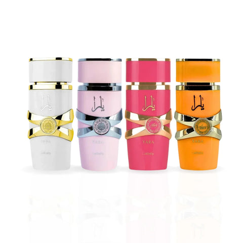 Yara Eau De Parfum Gift Set Mini Collection (4 x 5ml) by Lattafa - Intense Oud