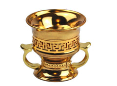 Arab Incense Bakhoor Burner Golden - 6 inch by Intense Oud - Intense oud