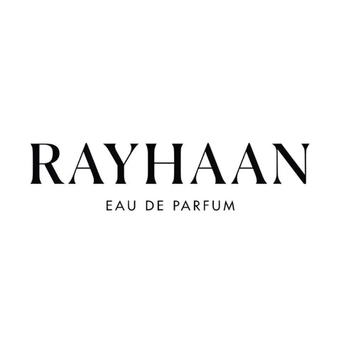 Rayhaan Obsidian Eau de Parfum spray in 100ml bottle, showcasing the sleek black design of the Rayhaan fragrance.