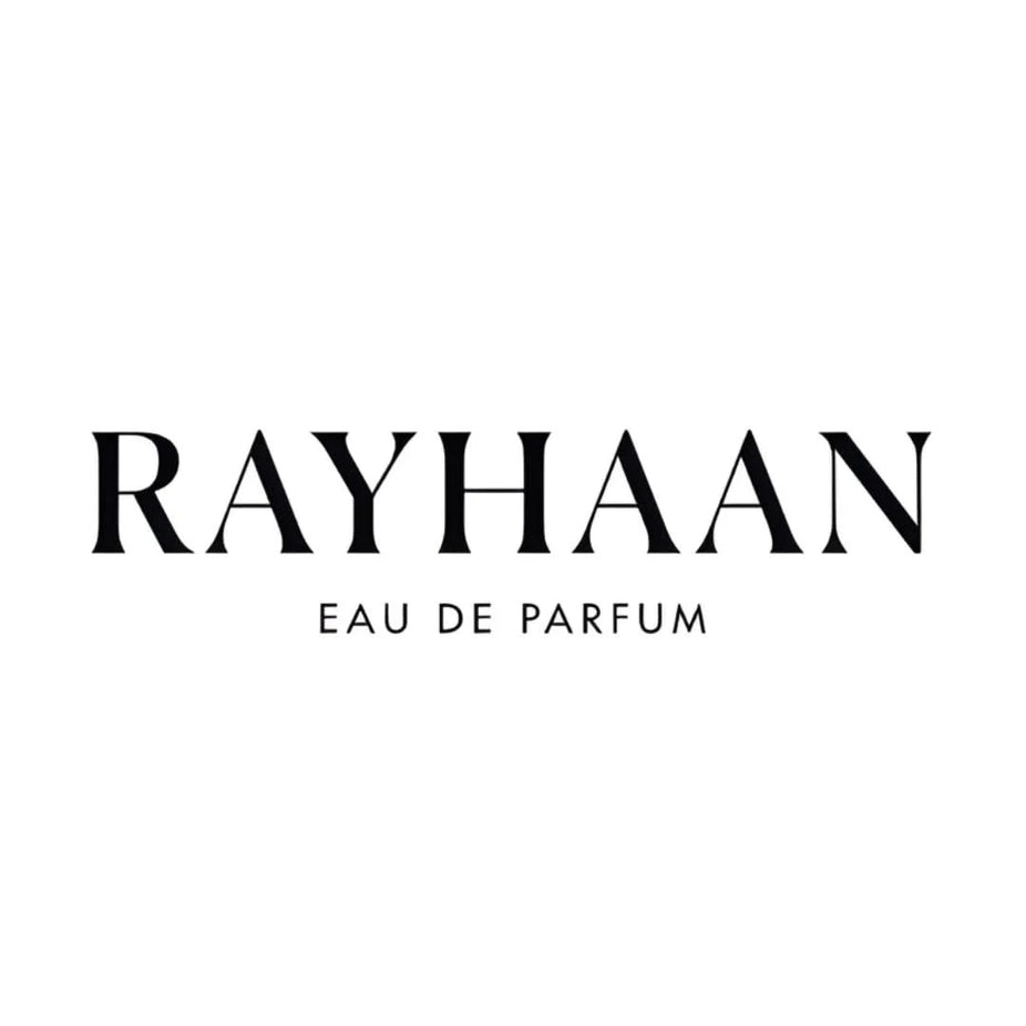 Rayhaan Terra Eau de Parfum spray 100ml, featuring a sleek bottle with a textured design and golden accents.
