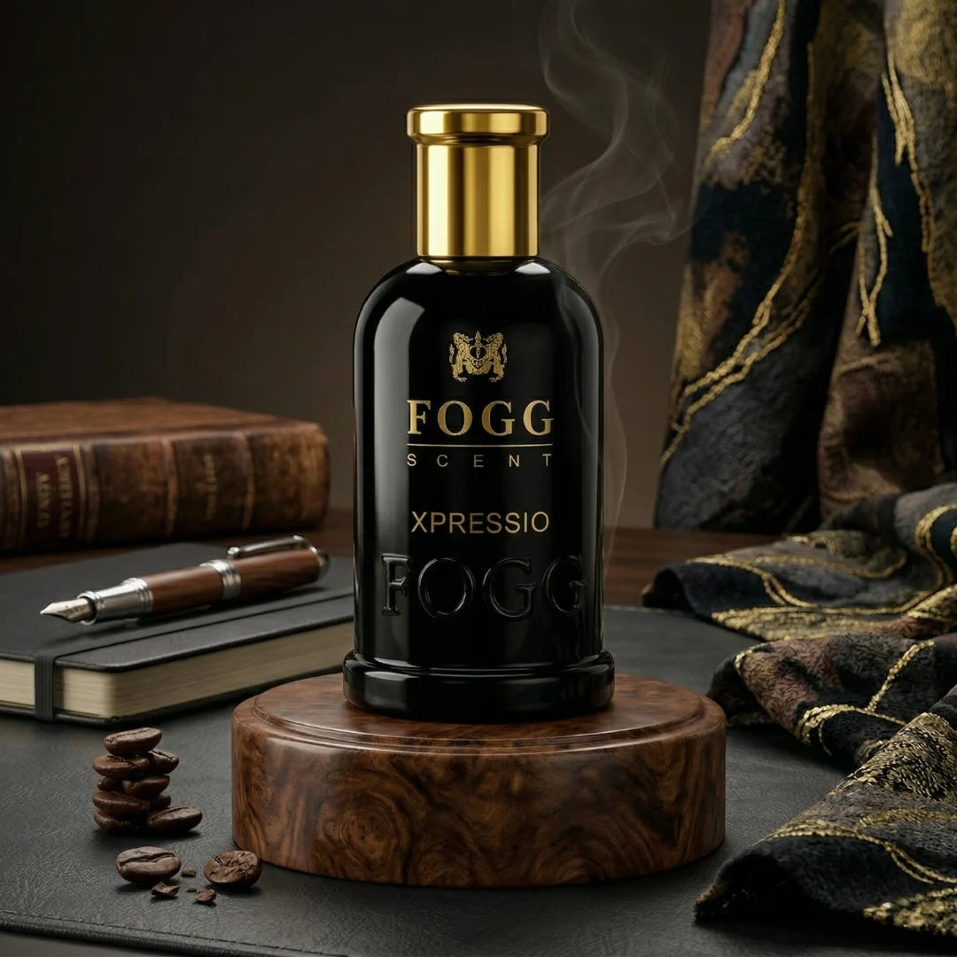 Fogg Xpressio for Men Eau de Parfum spray 100ml bottle, sleek design, suitable for everyday wear