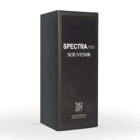 Spectra Mini No. 057 Eau De Parfum spray 30ml, elegant fragrance bottle with sleek design and minimal branding.