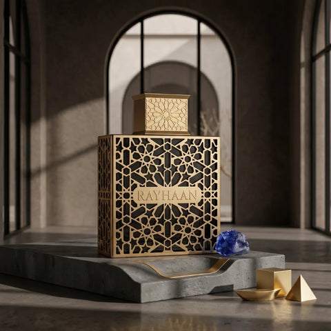 Rayhaan Elixir Eau de Parfum spray 100ml with elegant bottle design, showcasing the luxury fragrance by Rayhaan.
