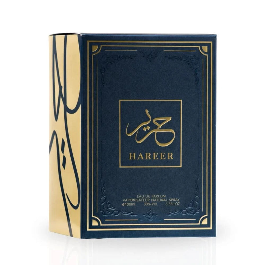 Aura by Aura Hareer Eau De Parfum Spray 100ml, elegant bottle with floral and woody fragrance notes.