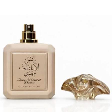 AUCTION Shams Al Emarat Khususi Glaze & Glow Eau de Parfum Spray 100ml (3.4 oz) by Ard Al Zaafaran (Velvet Pouch)