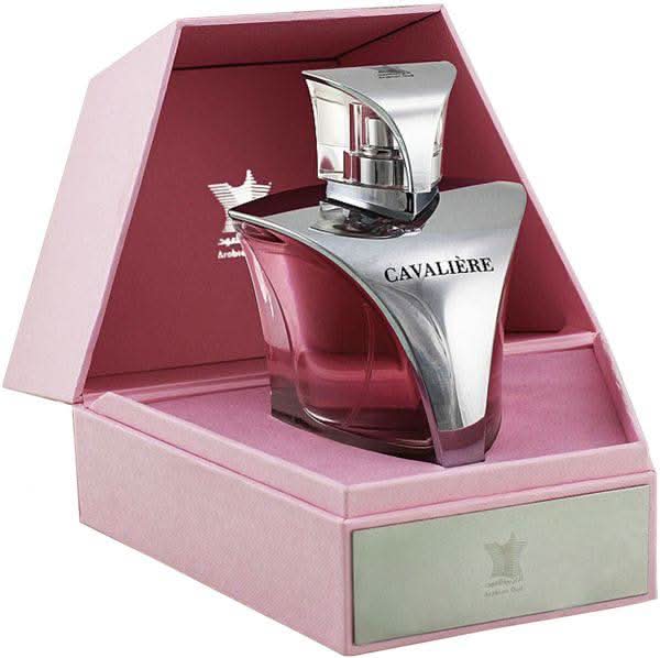 Arabian Oud Cavalier for Women Eau De Parfum bottle, 100 ML (3.4 oz), elegant floral fragrance with luxurious design.