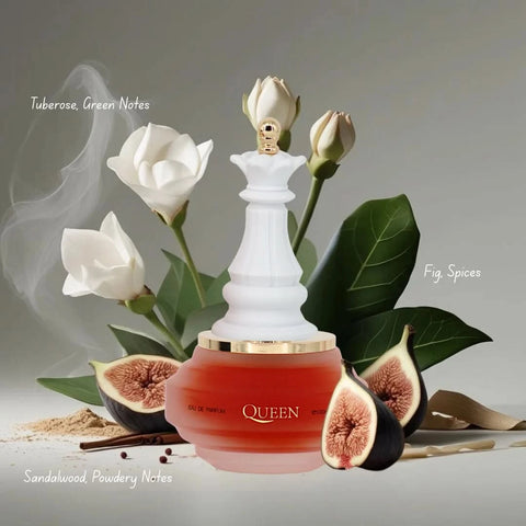 Armaf Checkmate Black Knight, White Knight, King and Queen Eau De Parfum spray bottles from the collection, 100ml each.