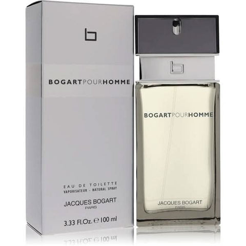 Jacques Bogart Bogart Pour Homme EDT 100ml bottle, front view showing sleek design and branding.