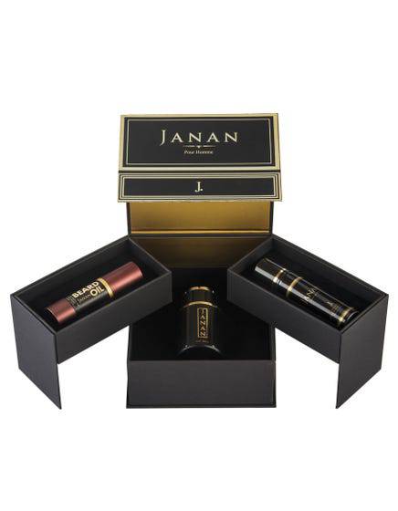 Janan Gold Gift Set for Men by Junaid Jamshed - Intense oud