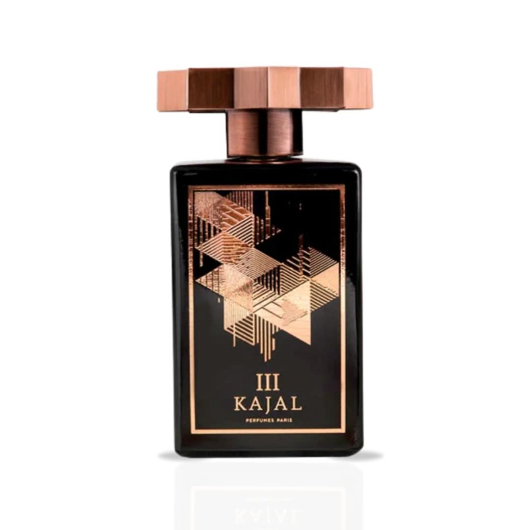 Kajal III Eau de Parfum spray bottle, 100ml, with elegant design, showcasing the luxurious Kajal fragrance.