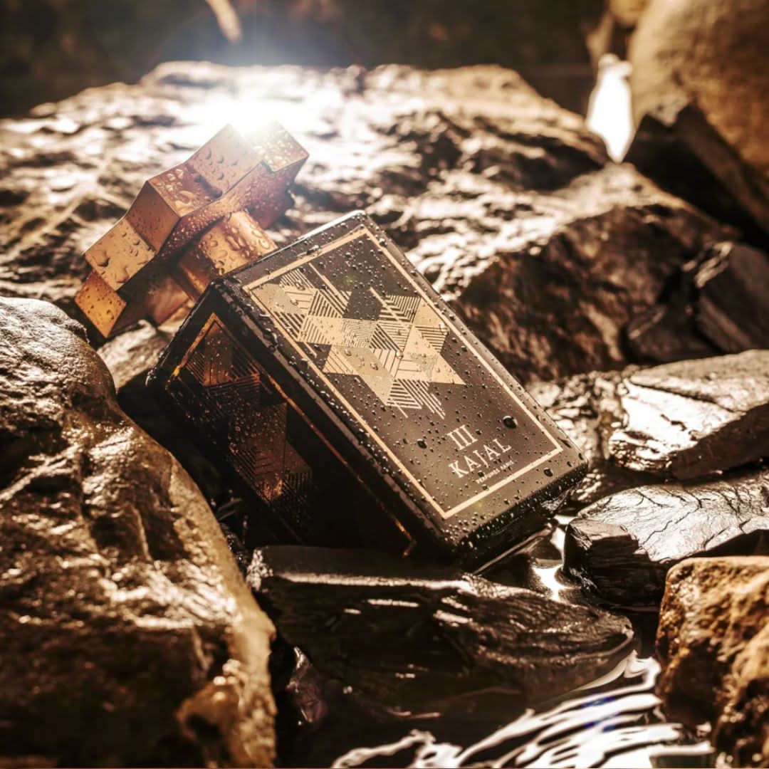 Kajal III Eau de Parfum spray 100ml bottle, showcasing the elegant packaging and design of the Kajal fragrance.