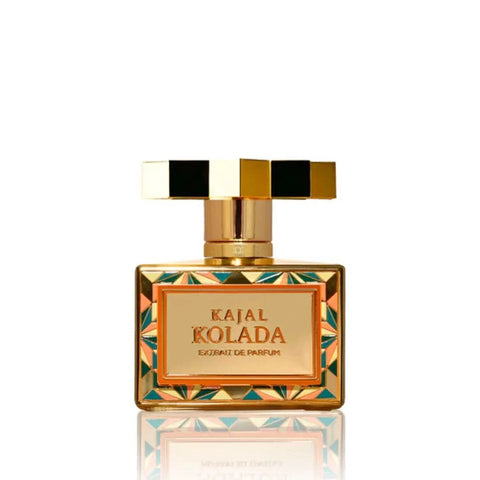 Kajal Kolada Extrait de Parfum Spray 100ml with black cap, elegant bottle of EDP fragrance displayed.