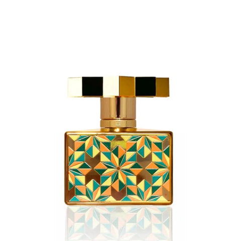 Kajal Kolada Extrait de Parfum Spray 100ml EDP, elegant glass bottle with gold accents, showcasing the luxurious perfume.