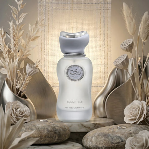 Nada Blumingle Eau De Parfum spray by Paris Corner, 100ml bottle, featuring elegant floral and citrus fragrance notes.