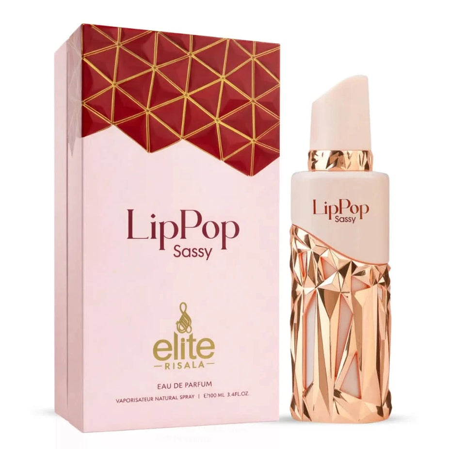 Bubbliz Lippop Sassy Eau De Parfum Spray by Elite Risala showing the 100ml bottle with sleek design and fragrance label.