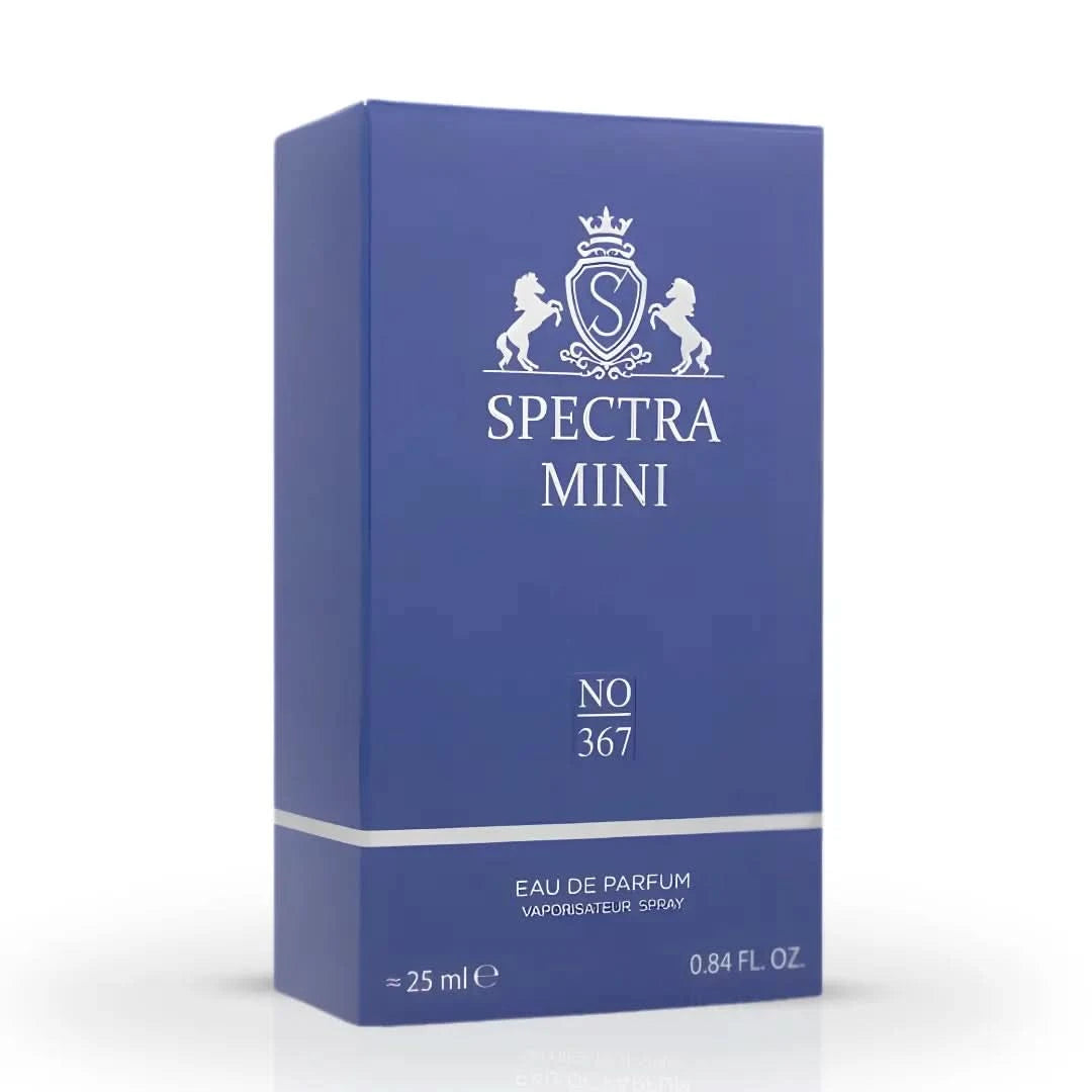 Spectra Mini No. 367 Eau De Parfum spray bottle, 25ml, with sleek design and elegant packaging.