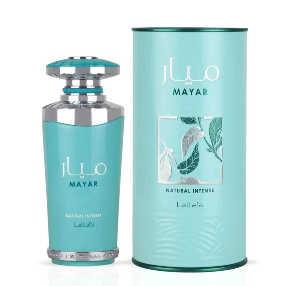 Bundle of two 100ml Eau De Parfum sprays: Bubbliz Melodrop & Emeralds of Atlantis by Elite Risala and Mayar Natural Intense by Lattafa.