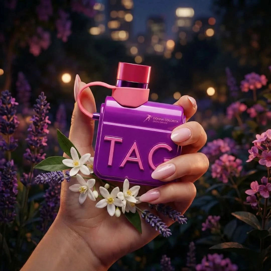 Armaf Tag Donna Colorata Eau de Parfum spray 100ML bottle with floral and fruity fragrance design.