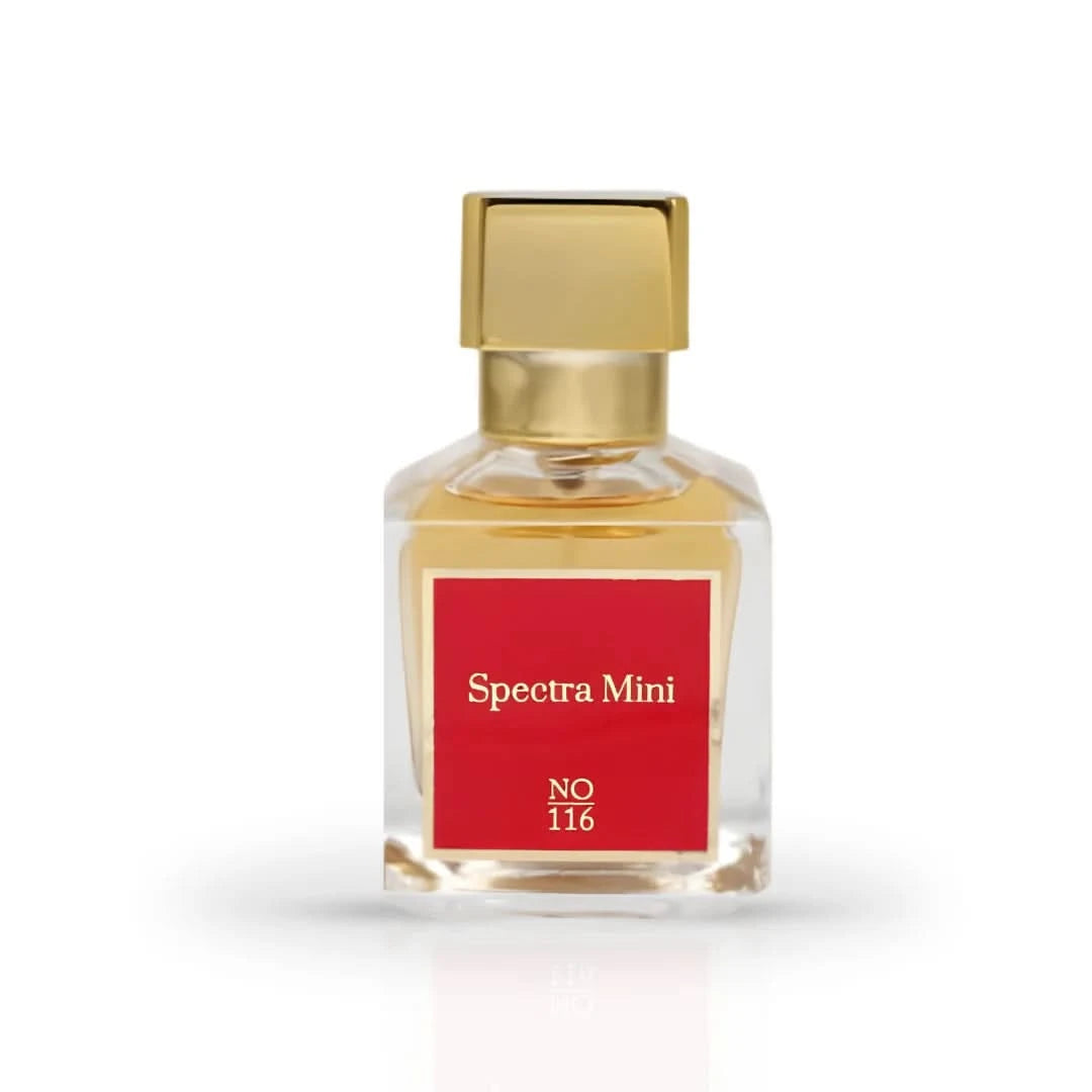 Spectra Mini No. 116 Eau De Parfum Spray 25ml, elegant fragrance bottle with sleek design and label visible.
