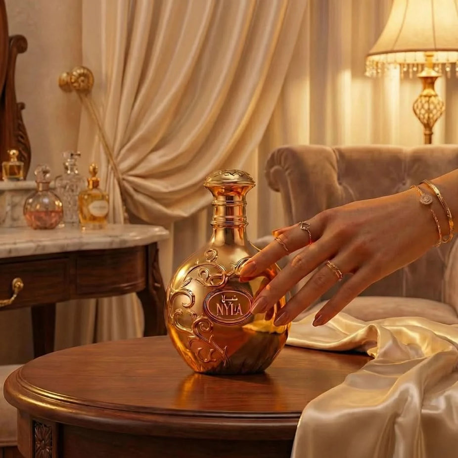 Arabiyat Prestige Nyla Eau de Parfum spray 80ml, elegant bottle showcasing the Arabiyat EDP fragrance.