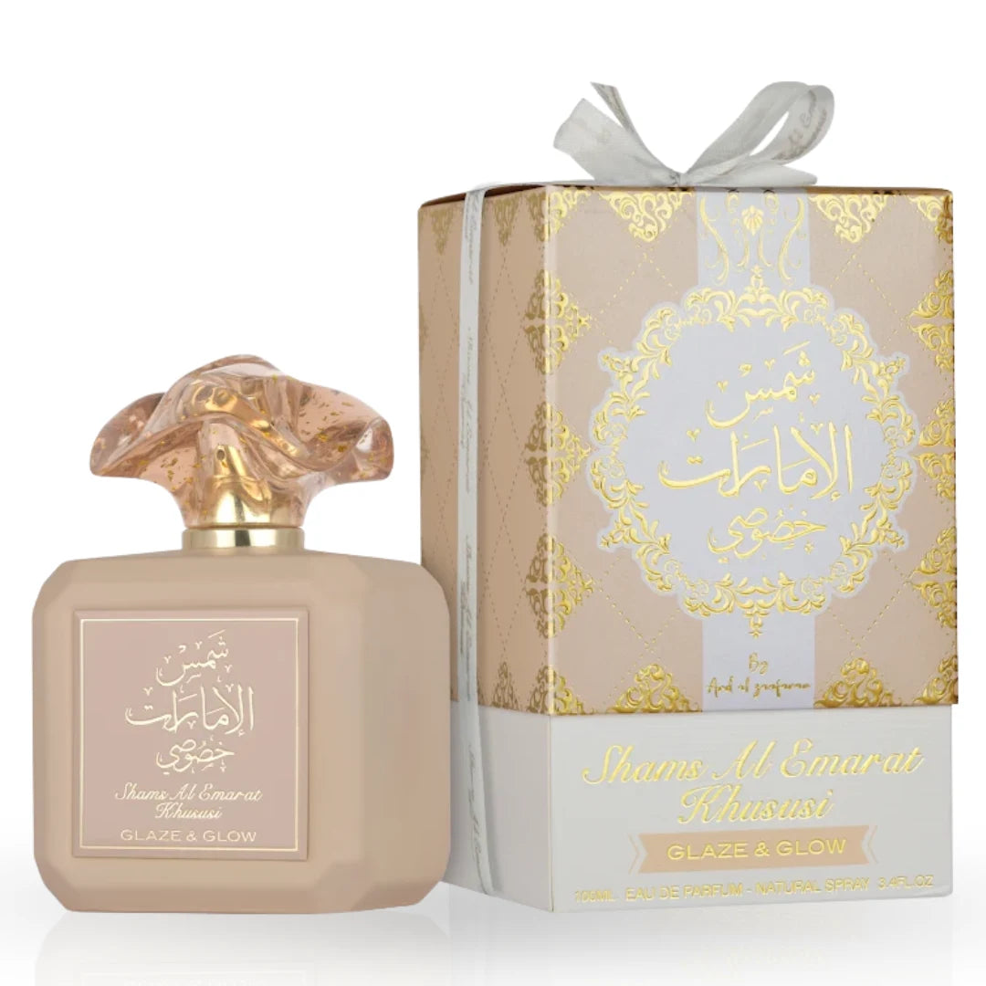 Shams Al Emarat Khususi Glaze & Glow Eau de Parfum Spray 100ml (3.4 oz) by Ard Al Zaafaran - Intense Oud