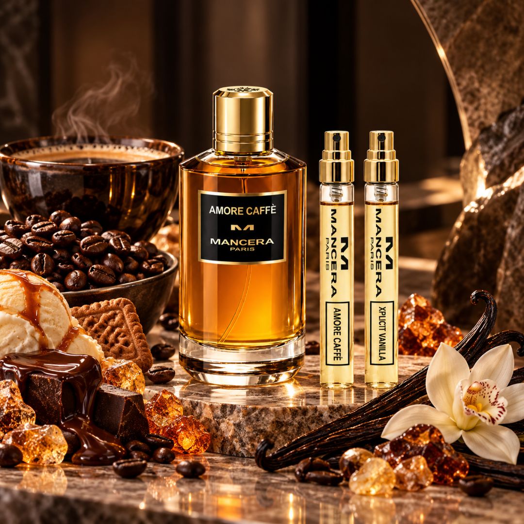 Mancera Xplicit Vanilla Eau de Parfum 8 ml with Amore Caffè gift set – image 6
