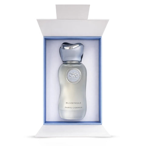 Nada Blumingle Eau De Parfum Spray by Paris Corner, 100ml, with elegant glass bottle and floral fragrance design.