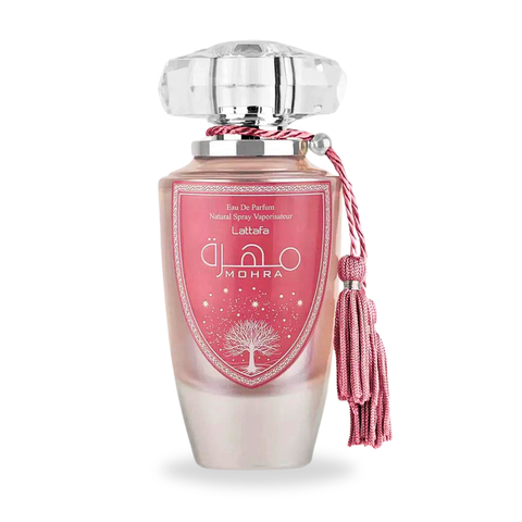 Mohra Silky Rose EDP 100ML (3.4 OZ) by Lattafa (WITH VELVET POUCH) | F