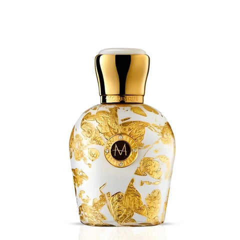 Moresque Regina Eau de Parfum Spray 50ml bottle with elegant packaging and floral design, showcasing the luxury fragrance.