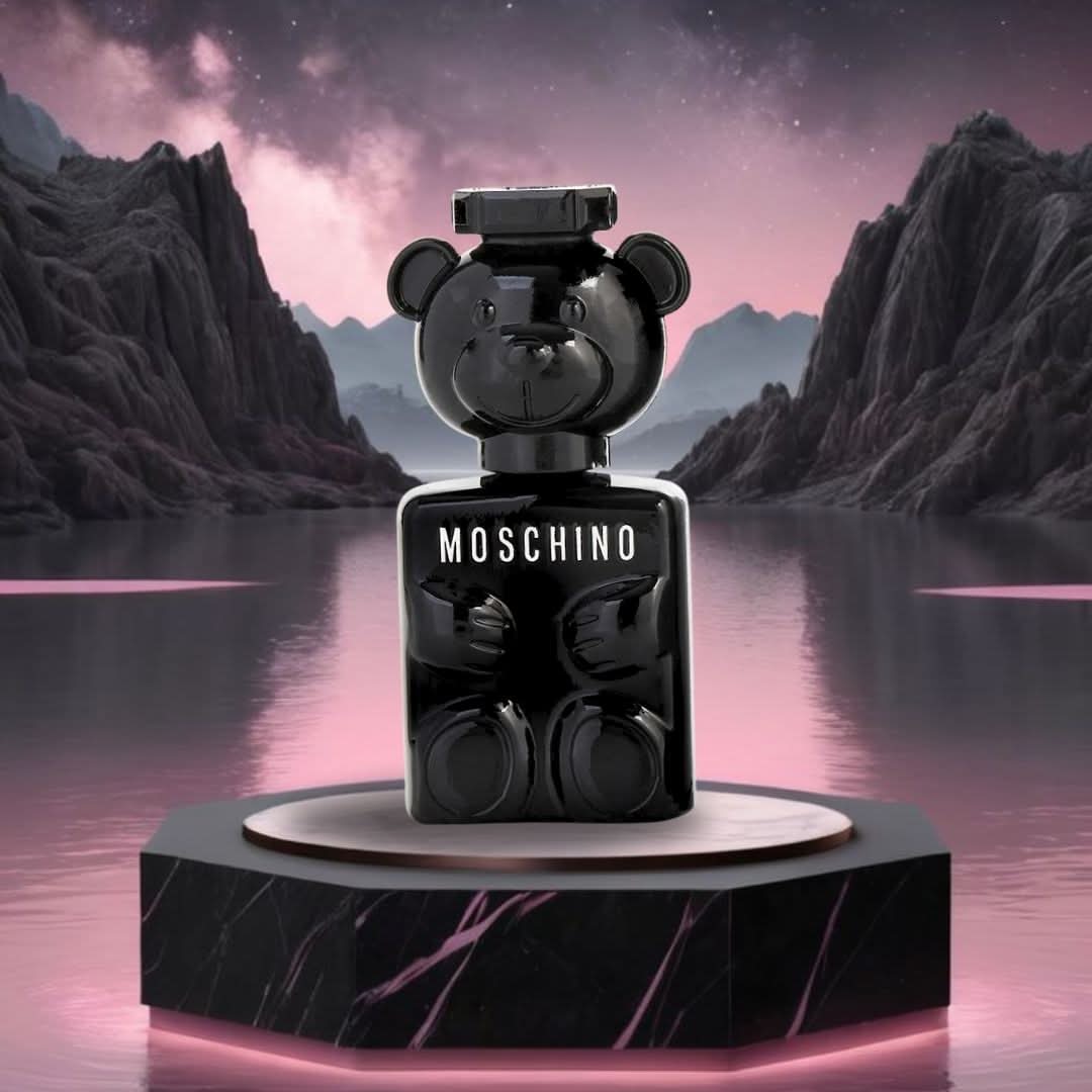 Moschino Toy Boy Eau De Parfum mini 5ml bottle with sleek design, showcasing the luxurious fragrance miniature.