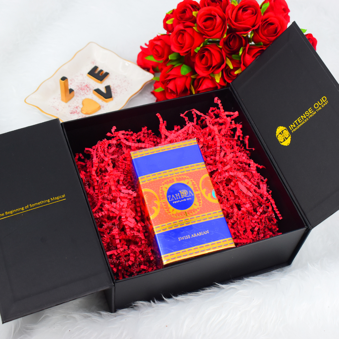 Zahra Gift Set With Box For Women | Perfume Oil - 30 ML| by Swiss Arabian - Intense Oud
