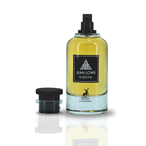 Maison Alhambra Jean Lowe Fraiche Eau de Parfum spray 100ml, a stylish bottle of Maison Alhambra's fresh fragrance.