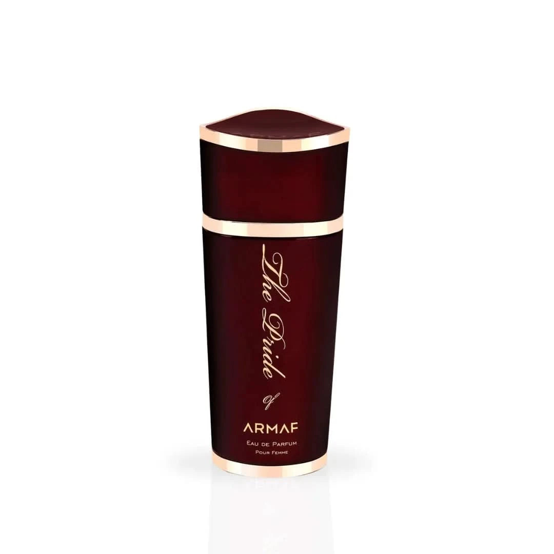Armaf Pride of Armaf Pour Femme Eau de Parfum spray bottle, 100ml, with elegant packaging and floral fragrance design.